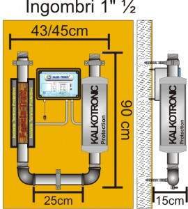 Ingombri KT 3A con idraulica 1" 1/2